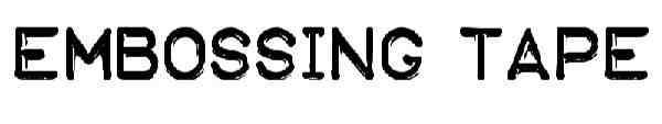 Embossing Tape Font 006 40 Beautiful Decorative Free Fonts for Designers