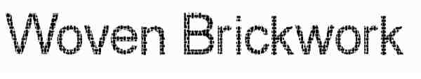 Woven Brickwork Font 0013 600x105 40 Beautiful Decorative Free Fonts for Designers