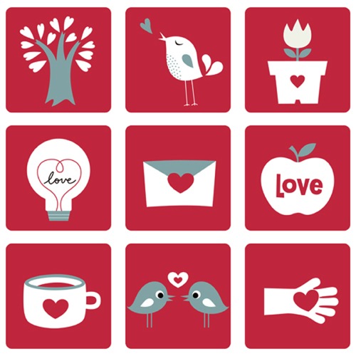 Colección de iconos o recursos gráficos para el día de San Valentin gratis 108