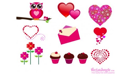 Colección de iconos o recursos gráficos para el día de San Valentin gratis 120