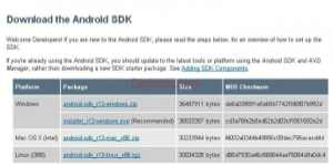 Descarga Android SDK