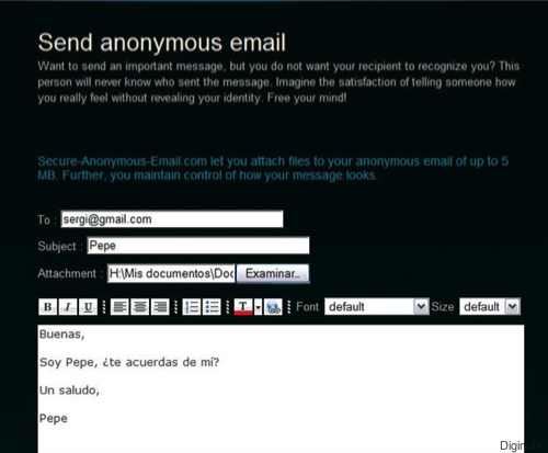 Secure Anonymous Email