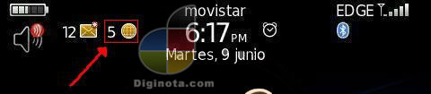iconos extraños blackberry