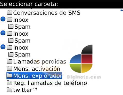 iconos extraños blackberry