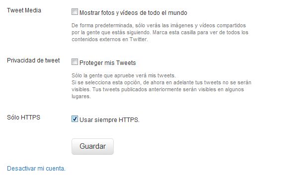 Evita que te hackeen tu Twitter con HTTPS 11