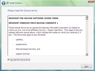Truco Instalar Windows Vista Aviso Legal