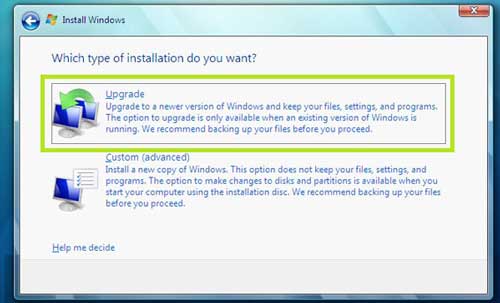 Vista Cómo actualizar a Windows 7 desde XP, Vista o RC