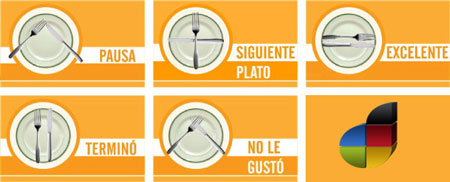 como se usan los cubiertos