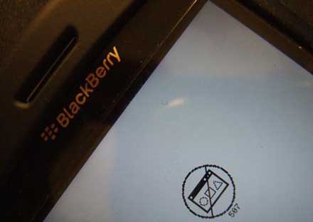 blackberry error