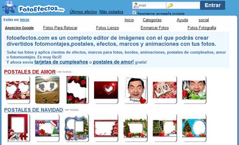 Efectos para tus fotos¡ postales de Amor, Navidad,Etc. y marcos todos gratuitos 29