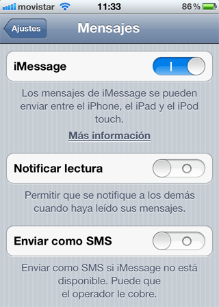 Cómo usar iMessage y configurar la nueva mensajeria de Apple 3