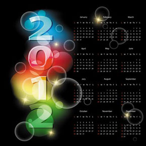 Descargar esta Colección de Calendarios 2012 en PSD Photshop gratis 43