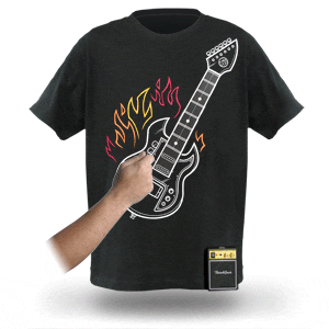 Te gusta esta camiseta que incluye una guitarra eletrica que suena de verdad 3