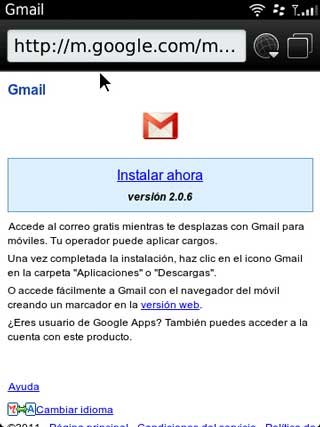 La aplicación de Gmail para BlackBerry ya no se podrá descargar 20