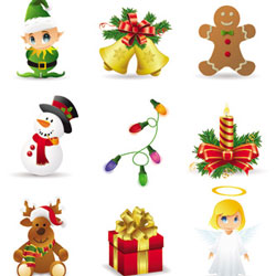 Descarga Iconos De Navidad En Vectores para tus diseños 42