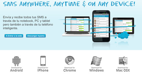 Con mysms puede enviar y recibir mensajes SMS desde tu Notebook , PC, MAC y Tablet mediante Android 35