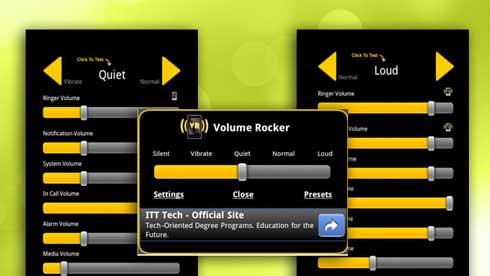 Control de volumen para Android cuenta con perfiles personalizables de sonido para cualquier ocasión al estilo BB 40