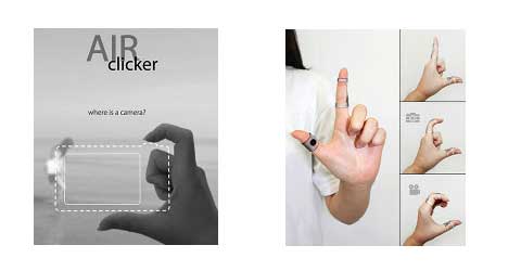 Innovador diseño de cámara miniatura la Air Clicker 16