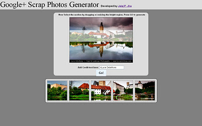 Como crear un banner personalizado en nuestro perfil de Google+ (plus) con: G+ Scrap Photo Generator 43