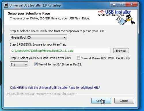 Descargar Hirens Boot ultima versión y Como pasar Hirens Boot a un pendrive, memoria USB, SD o micro SD desde Windows 8, 7, Vista y XP 2