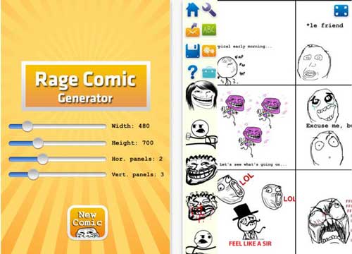Crea tiras cómicas desde el iPhone o iPad con: Rage Comic Generator 1
