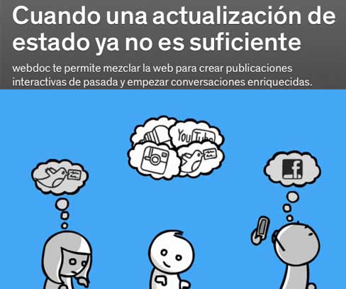 Herramienta para organizar el contenido web en los collages y compartirlo: Webdoc 55