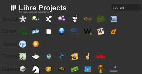 143 herramientas libres,alternativas a las de pago con: Libreprojects.net 3