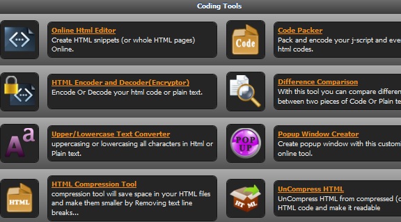 Una suite de herramientas gratuitas online para webmasters con: Online web tool 22