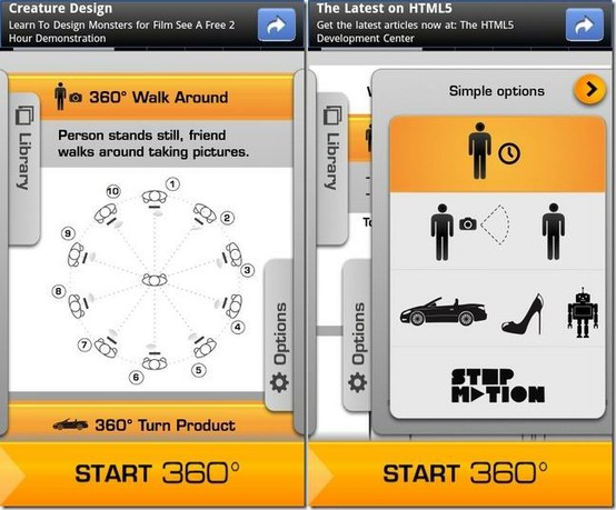 Crear animaciones en 3D y fotos a 360 grados desde tu iPhone o Android con:YouSpin 44