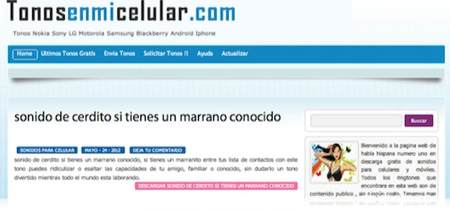 Muy buena pagina para descargar tonos gratis ringtones real tones para movil y celulares en español 1