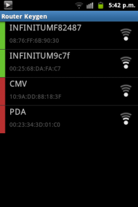 Aplicación de Android para hackear clave wifi en algunos modems o routers 1