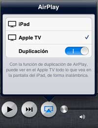 airplay ipad a tv