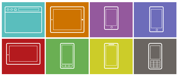 Plantillas para realizar bosquejos o Infografías para web, móviles y tablets gratis 18