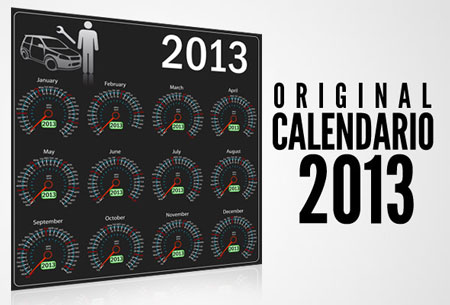 Calendario 2013 alegórico a el segmento del automotor o autopartes 2013 1