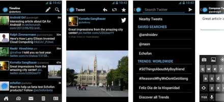 El cliente de Twitter Echofon llega a Android 6