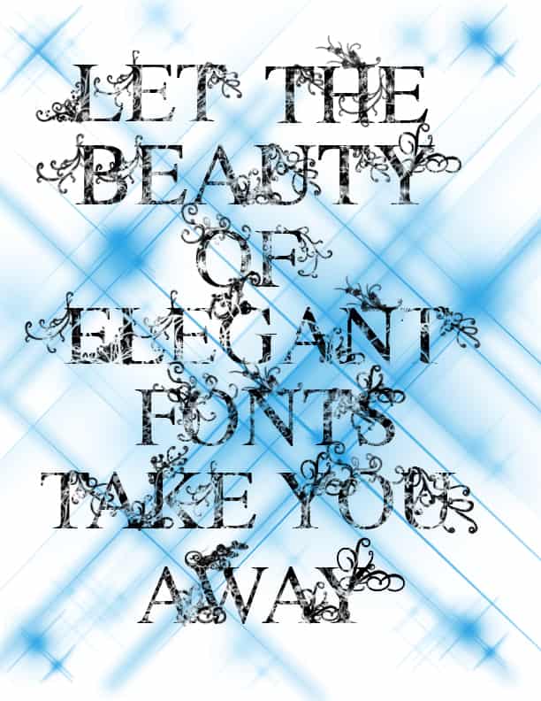 Elegant font