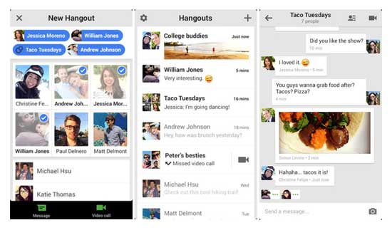 Llega a la App Store Google Hangouts para iOS 7