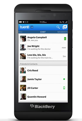 Tuenti lanza Tuenti Social Messenger para BlackBerry 10 1