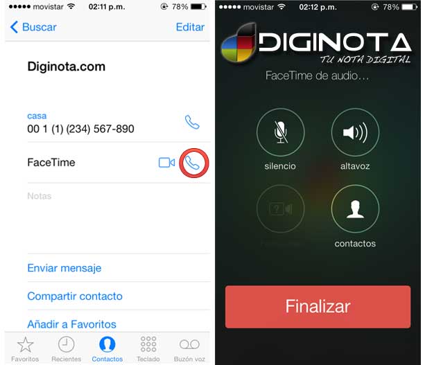 llamadas gratis con iphone o facetime solo de audio
