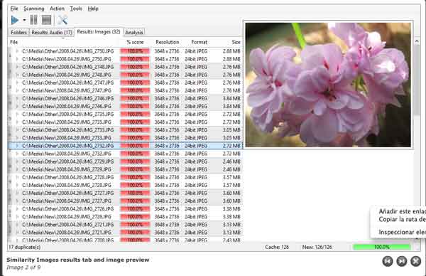 Como borrar archivos de audio o imágenes duplicadas