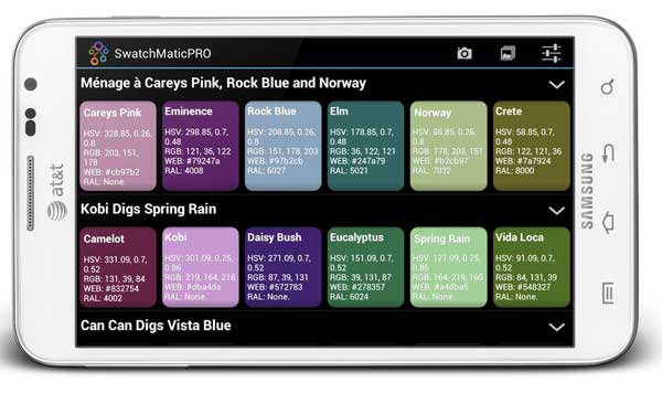 APP para Android que identifica colores en tiempo real, ideal para diseñadores gráficos