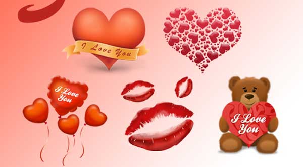 iconos y dibujos de san valentin