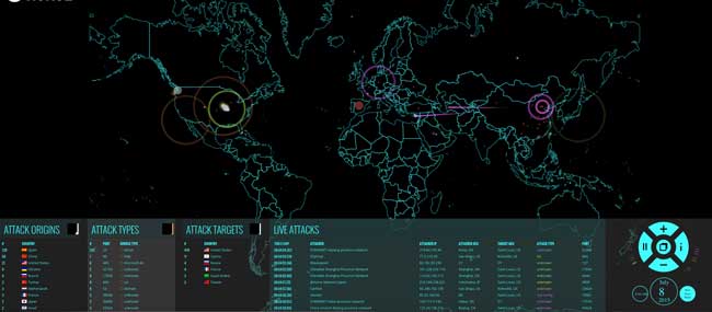Ver ataques de hacker en tiempo real y a donde son dirigidos