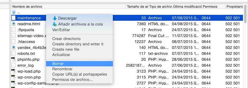 [Solución en WordPress]: No disponible por mantenimiento programado. Vuelve a comprobar el sitio en unos minutos