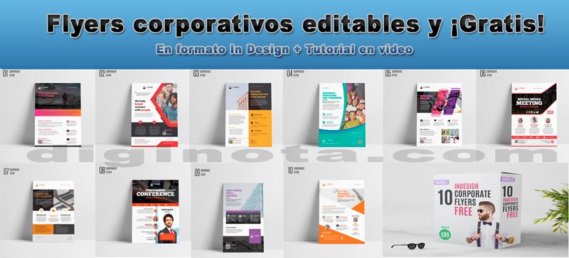 Flyers Corporativos Editables Y Gratis Profesionales Diginota