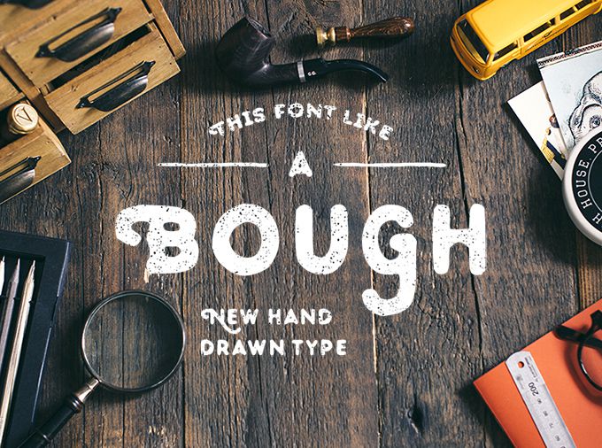 Bough Hand-Drawn Typeface free font
