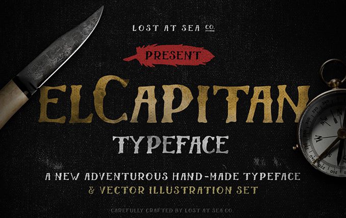 El Capitan Hand-Drawn free Font
