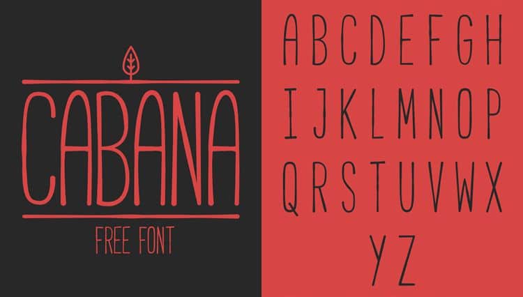 CABANA Handmade free Font