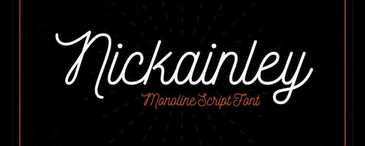 free Nickainley Handwriting Font