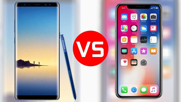 note 9 vs iPhone x